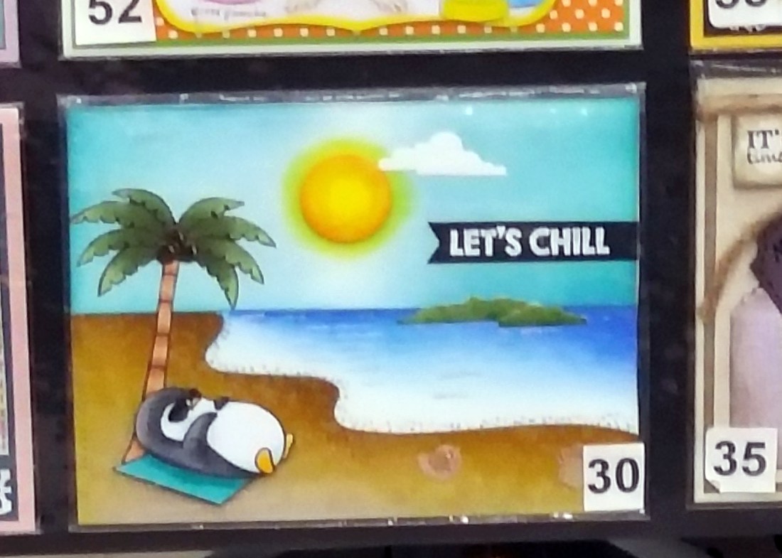 Nap time contest penguin