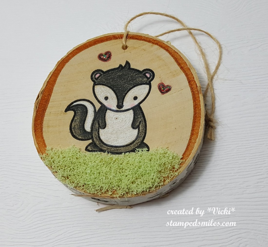 Vicki-LFSkunk-Wood Slice