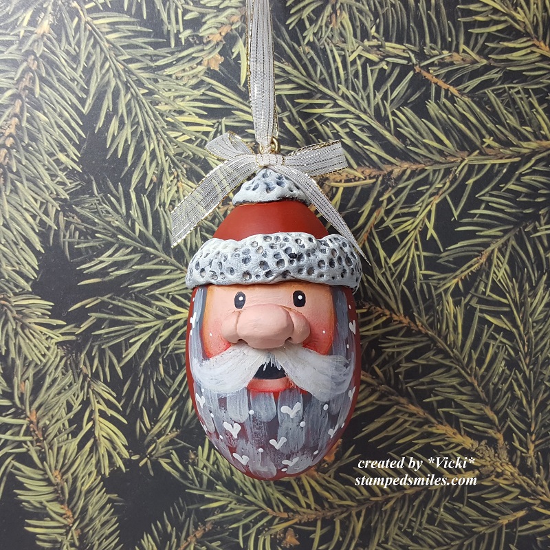 Vicki-Santa Gourd Ornament Class